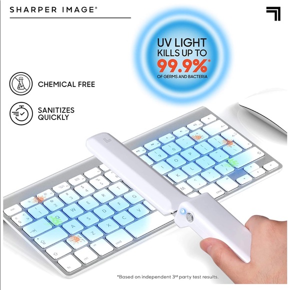 NIB - SHARPER IMAGE UV SANITIZING PORTABLE WAND - Picture 11 of 11